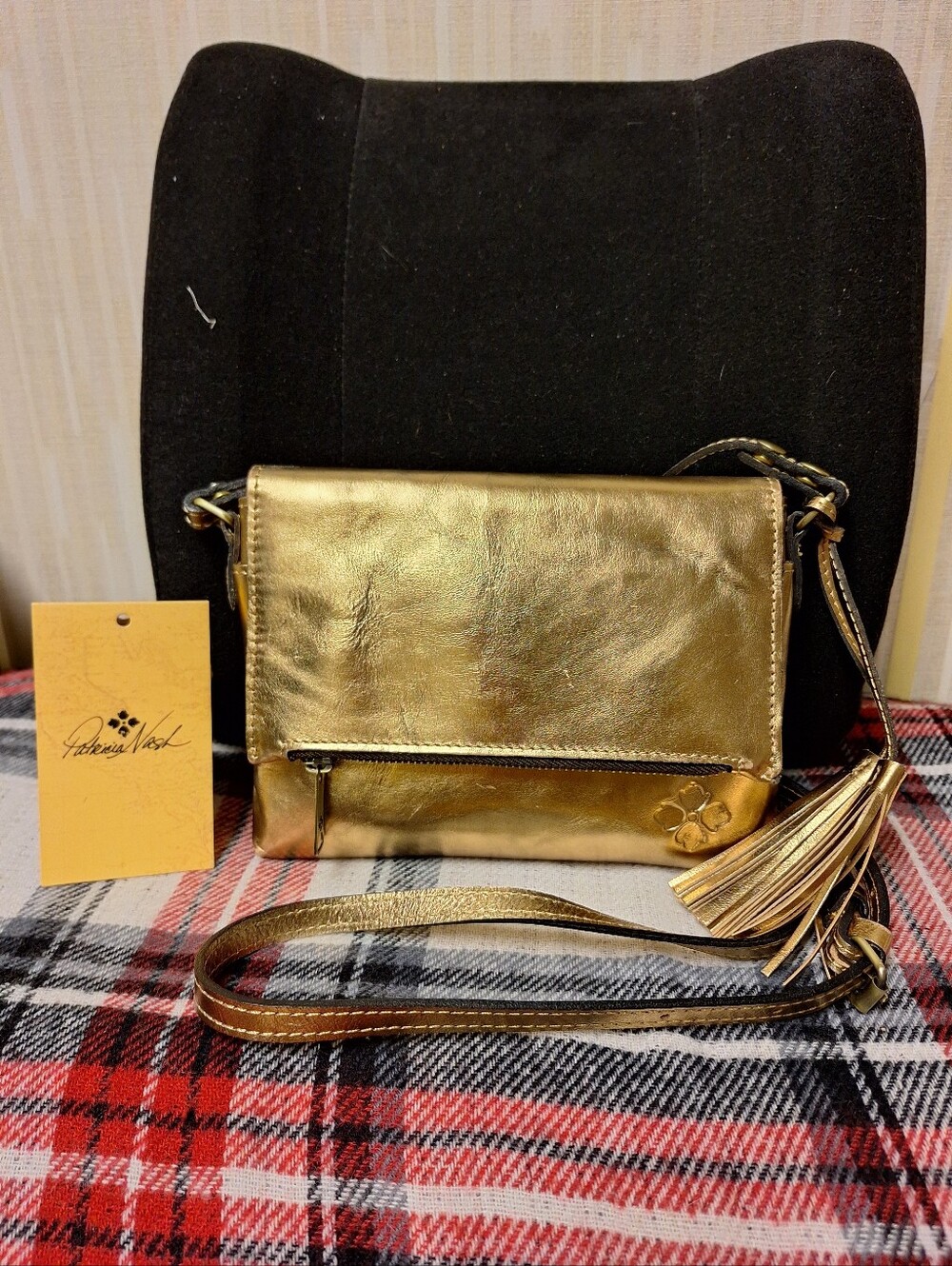 Patricia Nash Meyallic Gold Crossbody Bag